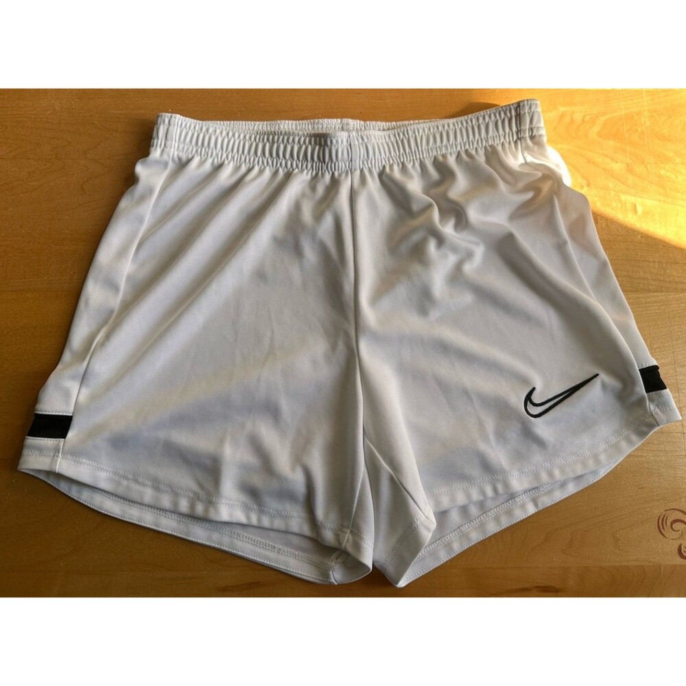 Nike Dri-FIT White Athletic Shorts Women's XS Gym Running Workout Lightweight